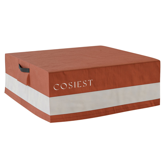 COSIEST Outdoor Square Fire Pit Cover, 36 X 36 X 13 Inches Patio Fire